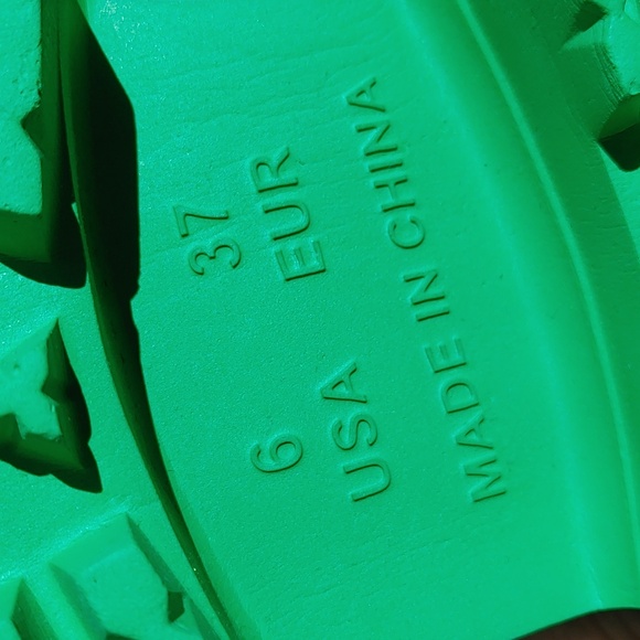 Jeffrey Campbell Sea Salt Bae Chunky Green Clog Size 6 (1053) - Picture 6 of 8